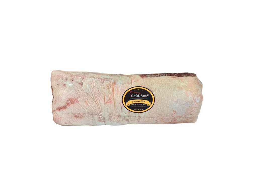 CONTRA FILÉ BOVINO RESFRIADO SEM NOIX GOLD BEEF 5 KG (CX 25 KG)